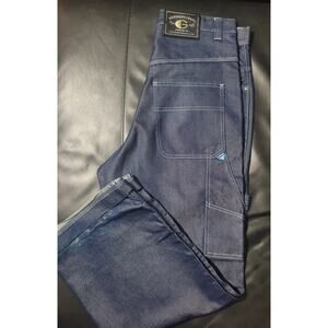 VTG Godbody Jeans 36x34 Shiny Denim Carpenter Streetwear Y2K Baggy Skateboarder